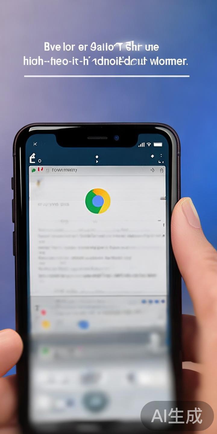 打开浏览器：在手机中启动浏览器，推荐使用Chrom